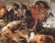 Peter Paul Rubens Hippopotamus and Crocodile Hunt (mk080 USA oil painting artist
